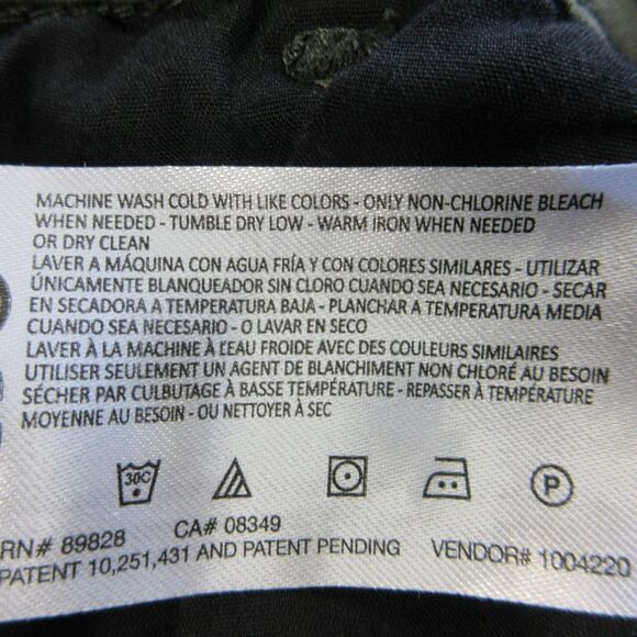 GLORIA VANDERBILT Tummy Control Wide Leg Crop Pants Sz 10 Army Green Olive NWT - Picture 9 of 15